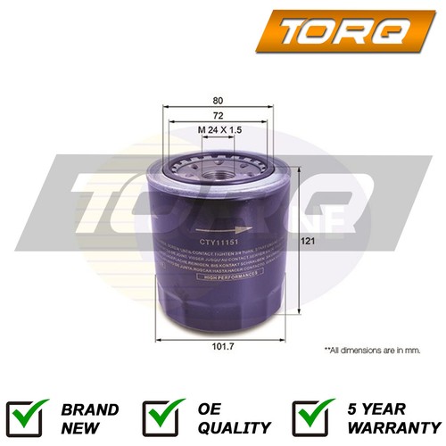 Oil filter torq fits land - filter,