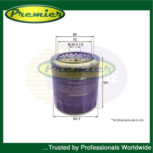 Premier oil filter fits land - premier,