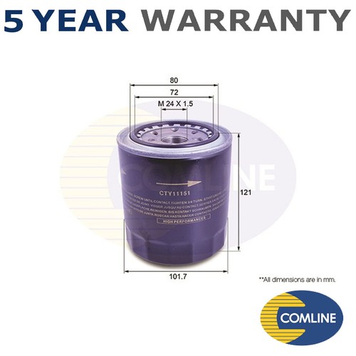 Comline oil filter fits - comline,