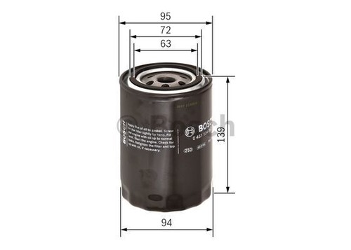 Rtg oil filter - oil, fits